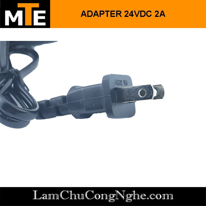 Nguồn adapter 24V 2A jack DC 5.5 * 2.1 mm