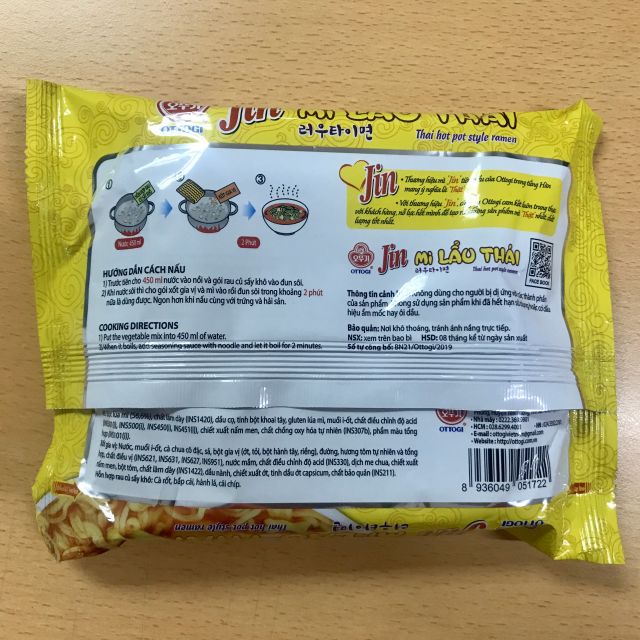 Mì lẩu Thái Hàn Quốc Ottogi 115g