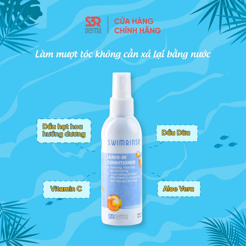 Bộ Dầu Gội và Dầu Xả SwimRinse Chuyên Cho Bơi Lội và Tắm Biển
