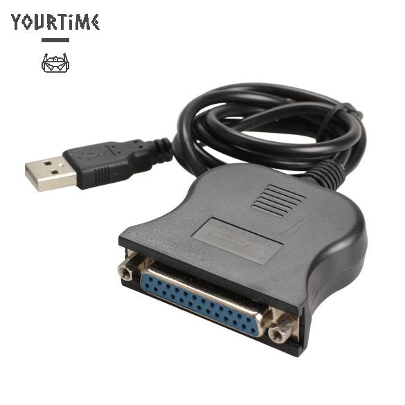 Cáp chuyển đổi USB 1.1 sang DB25 màu đen