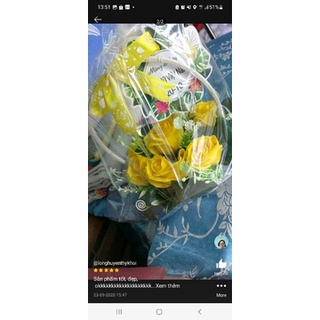 Giỏ hoa sáp 7 bông