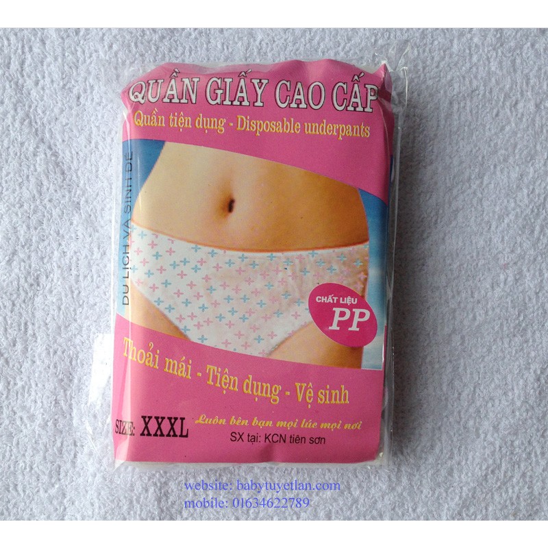 Sét 6 quần lót giấy cao cấp baby Hiền TRang