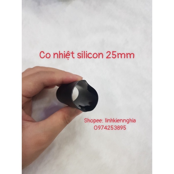 (1 mét) Gen co nhiệt silicon 25mm_ co nhiệt phi 25mm