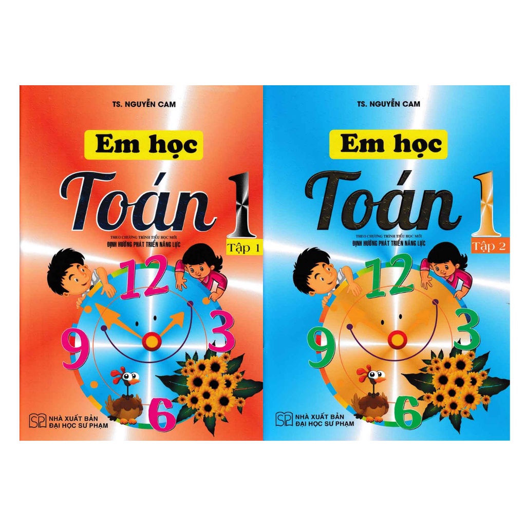 Sách - Combo Em Học Toán Lớp 1 Tập 1 , Tập 2