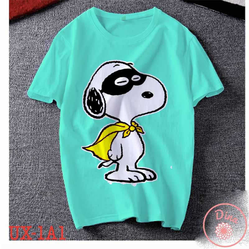 Áo thun Unisex Siêu nhân Snoopy Cotton Thun - Dẽ Thương