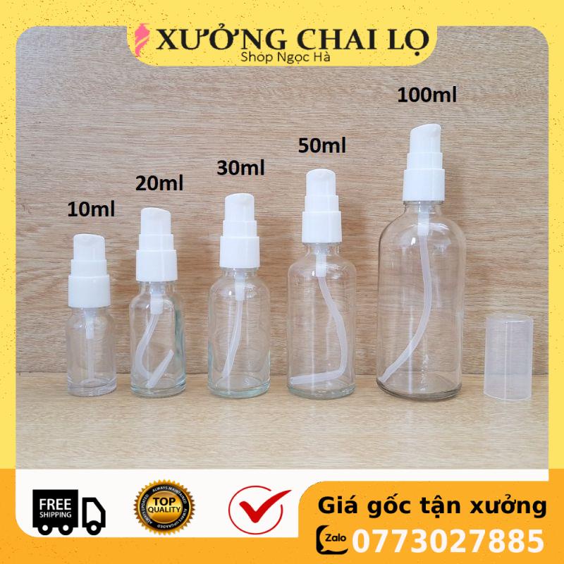 Chai Chiết Mĩ Phẩm ❤ GIÁ RẺ NHẤT ❤ Chai thủy tinh xịt giọt 5ml,10ml chiết mỹ phẩm, dầu gội, sữa tắm, serum .