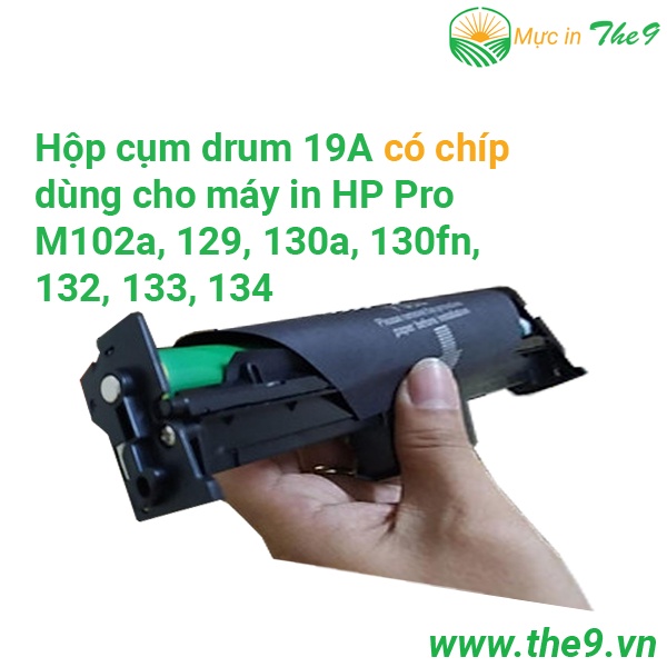 Com bo Cụm drum và hộp mực (có chip) cho máy in HP M102w, MFP M130fn, MFP M130fw hàng nhập khẩu mới 100% (17A và 19A) rõ