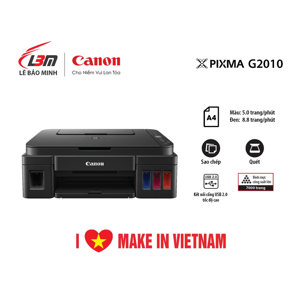Máy in phun đa chức năng Canon G2010- chính hãng