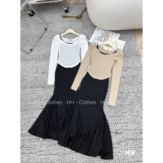 Set váy cặp đuôi cá mix áo mogterghi mỏng MPB