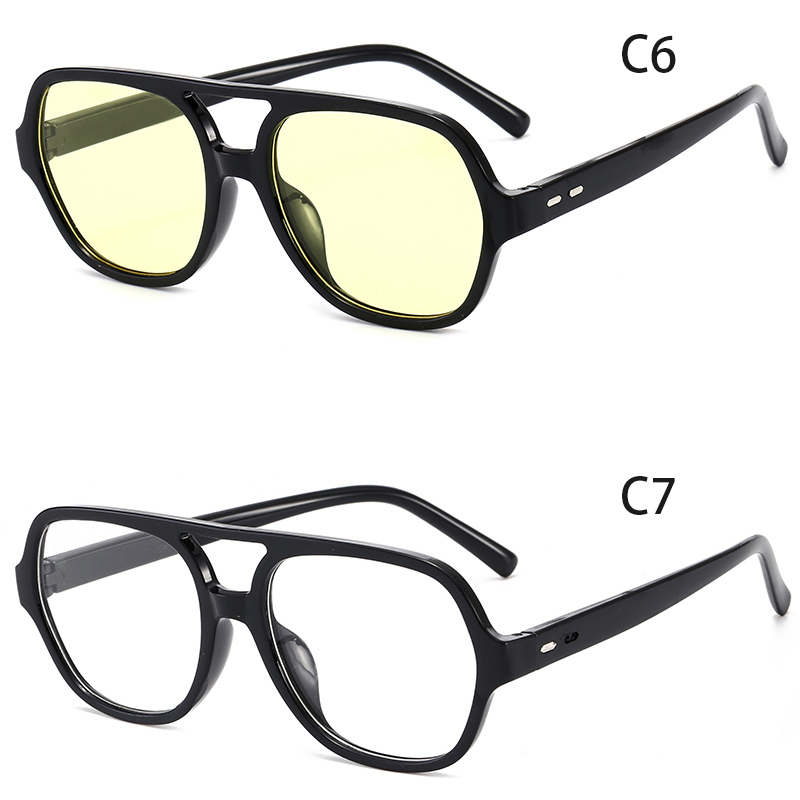 Kính Mát Gọng Vuông Nhiều Màu Sắc Chống Tia Uv400 Phong Cách Cổ Điển Thời Trang Cho Nam Nữ | BigBuy360 - bigbuy360.vn