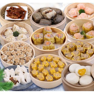 Dimsum Điểm Tâm Hongkong - Há Cảo Tôm , Xíu Mại Tôm , Xíu Mại Tôm Thịt