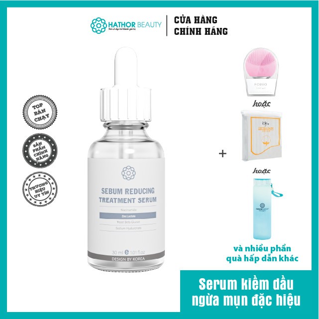 [ 𝐂𝐮̛̉𝐚 𝐇𝐚̀𝐧𝐠 𝐂𝐡𝐢́𝐧𝐡 𝐇𝐚̃𝐧𝐠] Tinh Chất Serum Kẽm(Zinc) Siêu Ngừa Mụn | Sebum Reducing Treatment Serum 30ml| 𝐇𝐚𝐭𝐡𝐨𝐫 𝐁𝐞𝐚𝐮𝐭𝐲