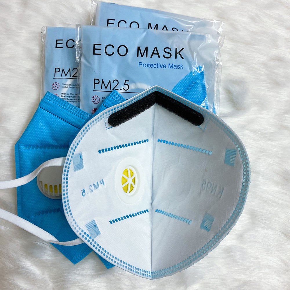 Khẩu trang N95 3D, Eco Mask KN95 có van kháng khuẩn, chống bụi min