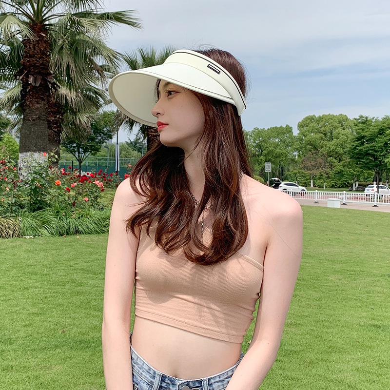 Mũ Nửa Đầu Chống Tia UV Màu Trơn Nón Nữ Nửa Đầu P2173