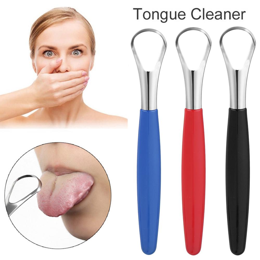 Thanh Cạo Lưỡi Bằng Thép Không Gỉ Chăm Sóc Răng Miệng Cho Người Lớn/ Trẻ Em