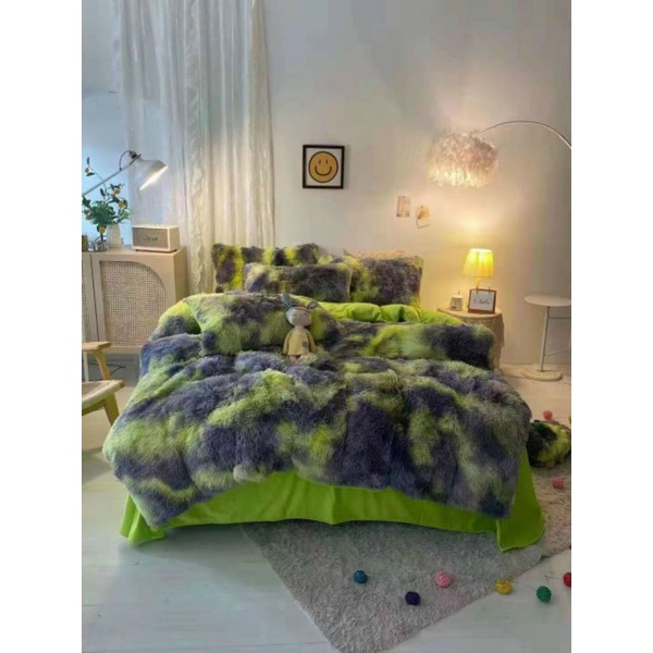 🌻🌻bộ chăn ga gối 5 món nỉ lông tim💗💗💗 | BigBuy360 - bigbuy360.vn