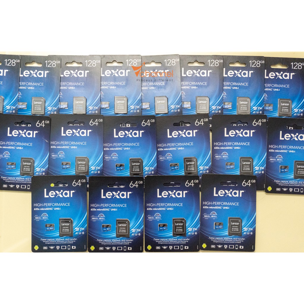 Thẻ Nhớ MicroSD Lexar U3/V30 32/64/128GB, cam kết chính hãng, BH 5 năm, bồi thường gấp 10 lần nếu phát hiện hàng fake
