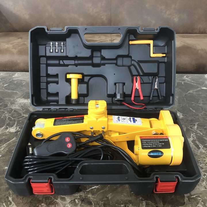 Bộ nâng kích gầm điện ô tô nhãn hiệu ROGTZ, 3 tấn, 12V - Công suất 120W - TY-42EJ - Bảo hành 2 năm
