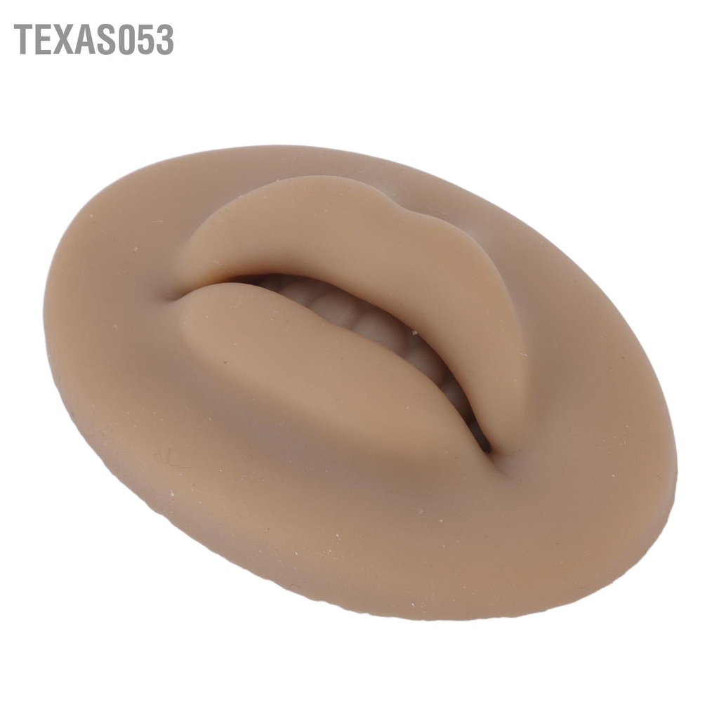 Texas053 3 cái xăm Thực hành Môi Silicone Microblading Da 3D giả Hình Mỹ phẩm Trang điểm Đào tạo