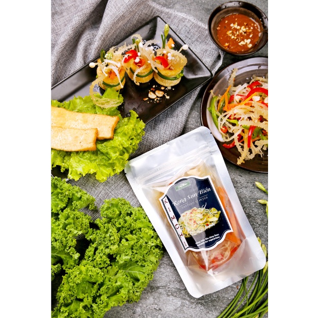 RAU SẠCH ĂN LIỀN; Kim Chi Rong Sụn Biển An Nhiên 250g, Đồ Ăn Chay