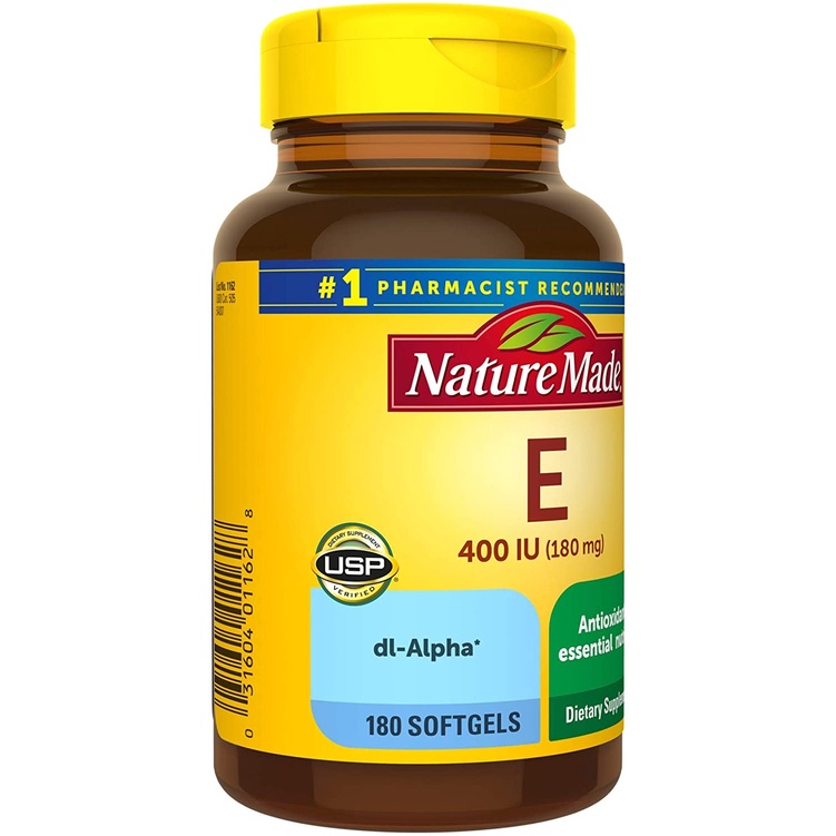 Viên uống làm đẹp da Vitamin E Nature Made 400IU của Mỹ