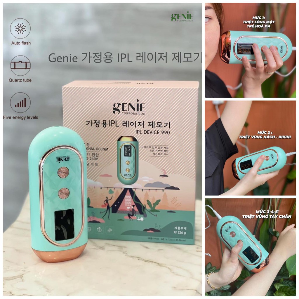  MÁY TRIỆT LÔNG LASER IPL GENIE