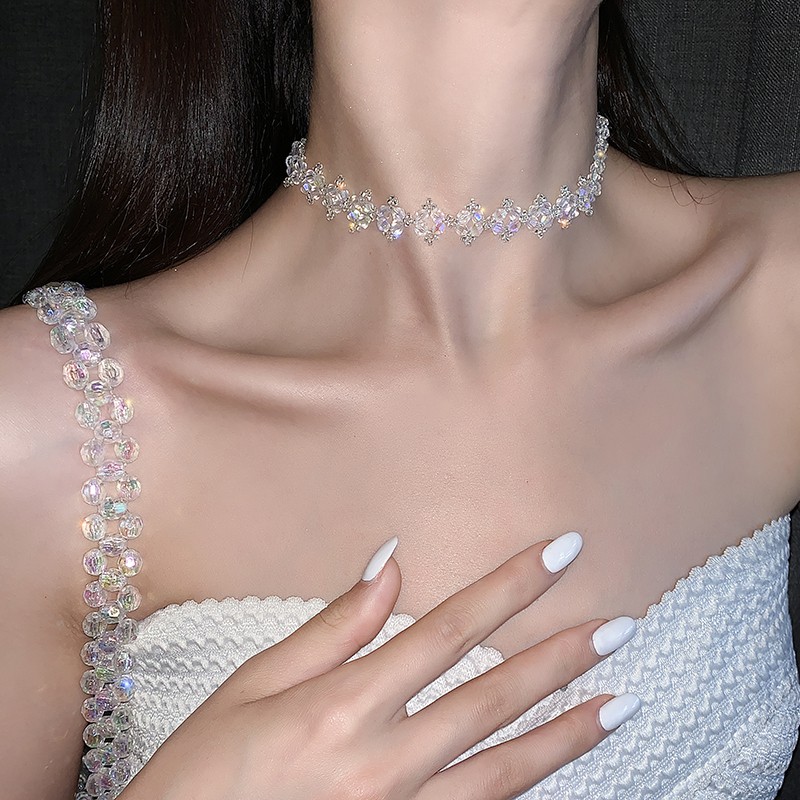 Vòng cổ Chocker phong thái nữ thần gợi cảm Flash pha lê [ FASHION TRENDS - PHỤ KIỆN LACELIPS ]_M1426