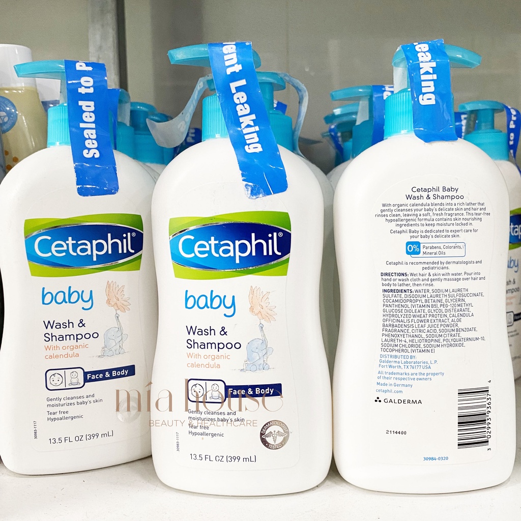 Sữa tắm Cetaphil Baby Wash &amp; Shampoo 399ml