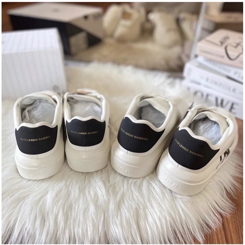 Giày chunky classic MLB chữ NY đen