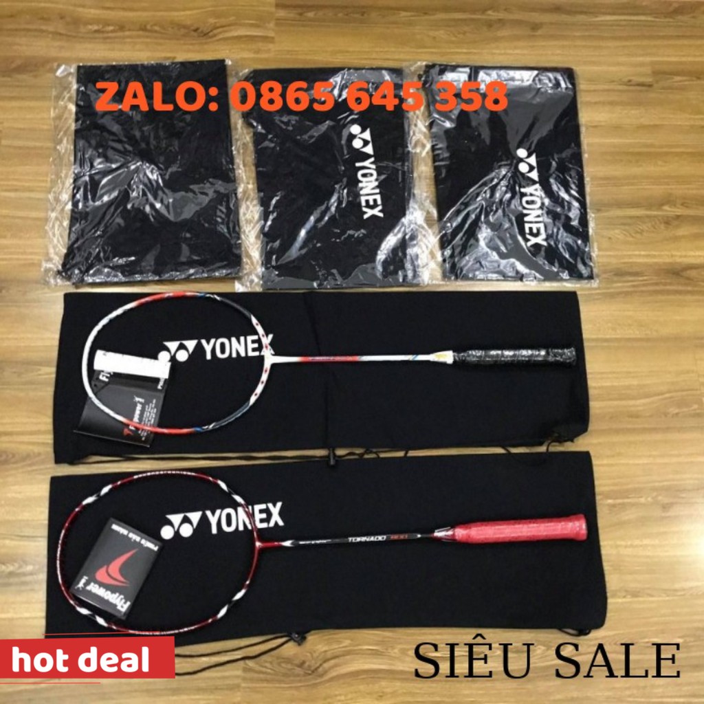 NEW 21 🌸10.10 GIẢM GIÁ Túi nhung dây rút đựng vợt cầu lông Yonex màu đen .