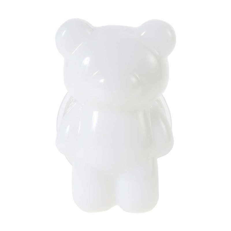 Kẹp Ngón Tay Trong Suốt Xoay 360 Độ Tiện Dụng° Nhẫn Đỡ Điện Thoại Hình Gấu Hoạt Hình 3D Hàn Quốc Có Thể X