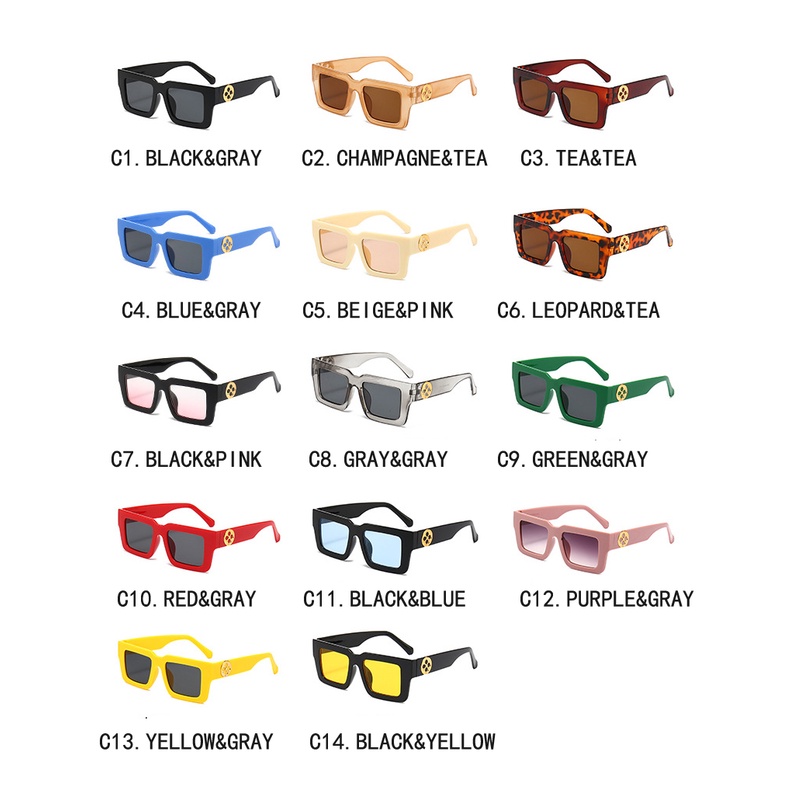 Kính Mát Gọng Vuông Chống Tia UV400 Thiết Kế Mới Thời Trang Cho Cả Nam Và Nữ