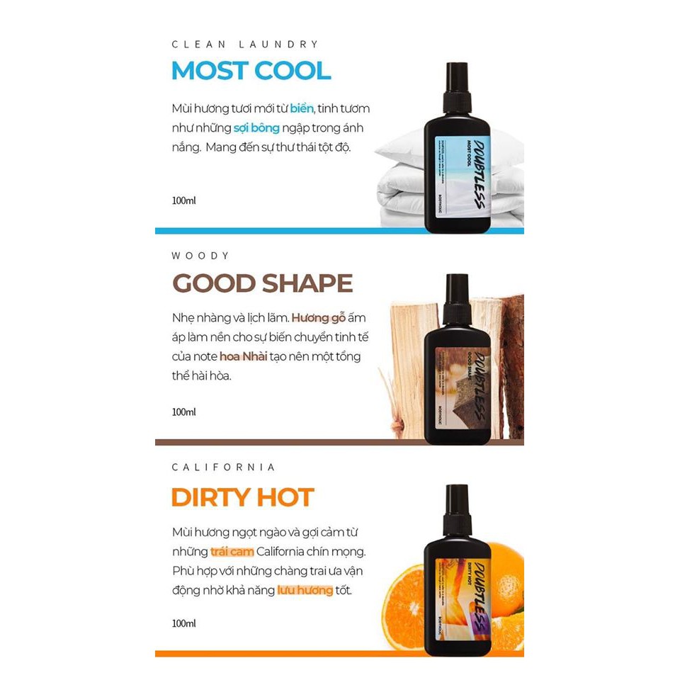 Xịt Thơm Toàn Thân Cho Nam Bodyholic Doubtless Hair & Body Mist 100ml | BigBuy360 - bigbuy360.vn