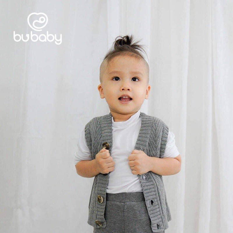 Áo gile len cao cấp Bu, Bubaby cho bé 6m - 3Y