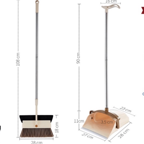 Bộ chổi và ky đa năng - Chính hãng inochi, Tiêu chuẩn nhật bản Mã SP: CK04
