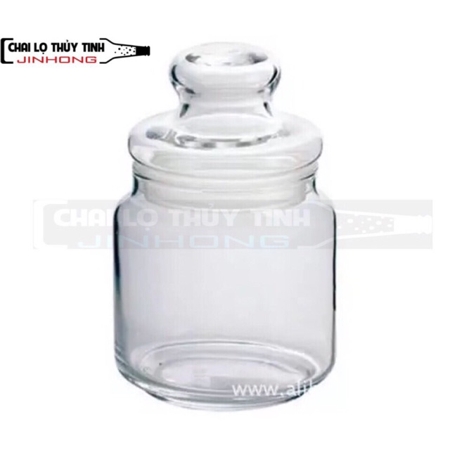 Hũ thuỷ tinh đựng gia vị có nắp
