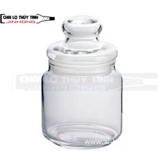 Hũ thuỷ tinh đựng gia vị có nắp