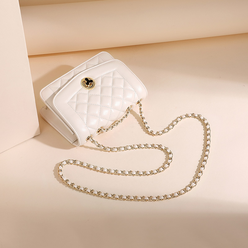 Túi đeo vai IELGY dáng vuông nhỏ chuỗi dây xích thời trang dành cho nữ