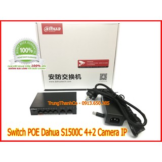 Switch poe dahua s1500c 4+2 camera ip