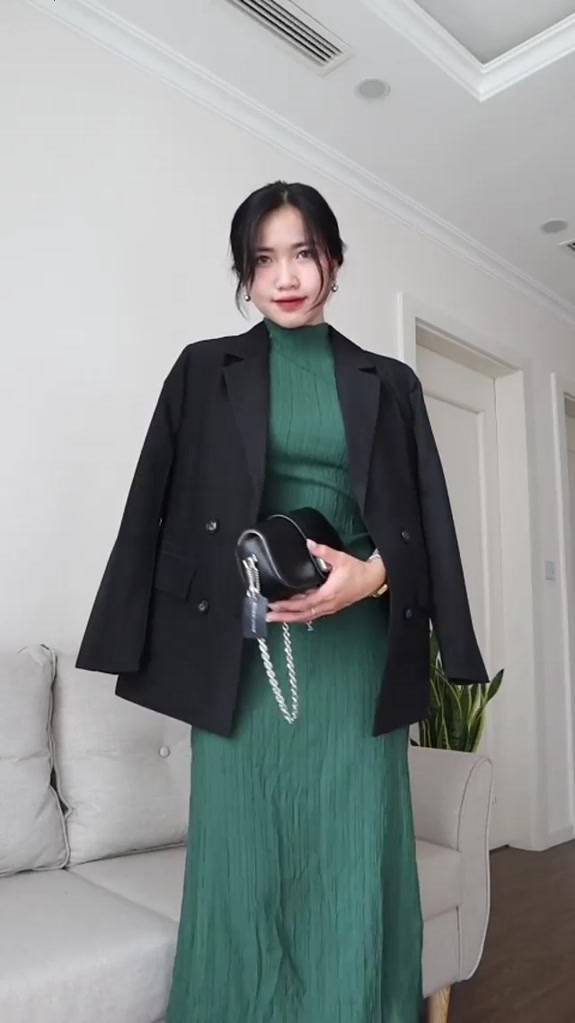 Áo blazer nữ hàng đẹp 2 Lớp màu be sữa đen (  sẵn ) Hàng quảng châu  Có đệm vai áo from chuẩn | BigBuy360 - bigbuy360.vn