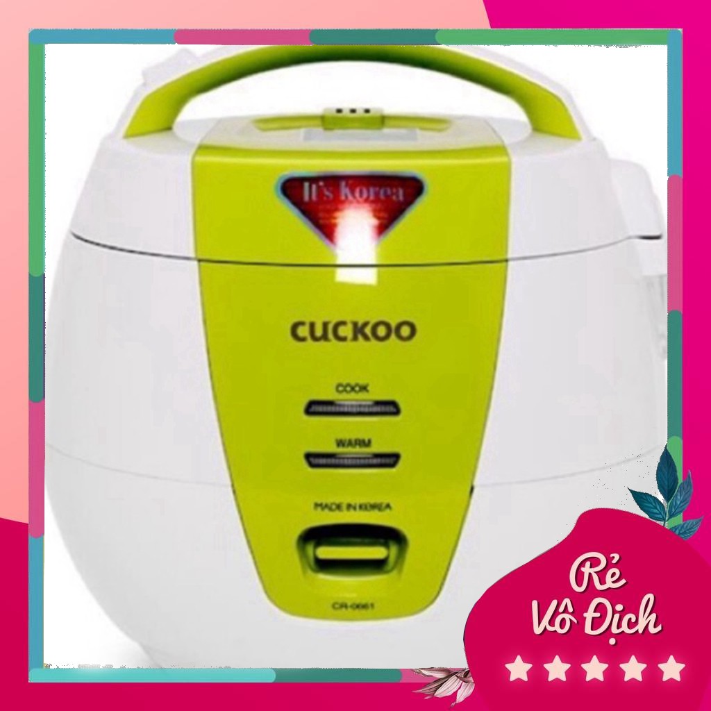 [Mã ELHADEV giảm 4% đơn 300K] Nồi Cơm Điện Cuckoo CR-0661 Chính Hãng BH24 Tháng