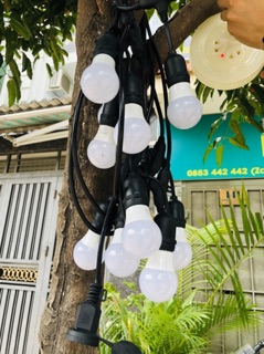 Đèn dây ngoài trời 5M 10 đui( chưa bao gồm bóng)