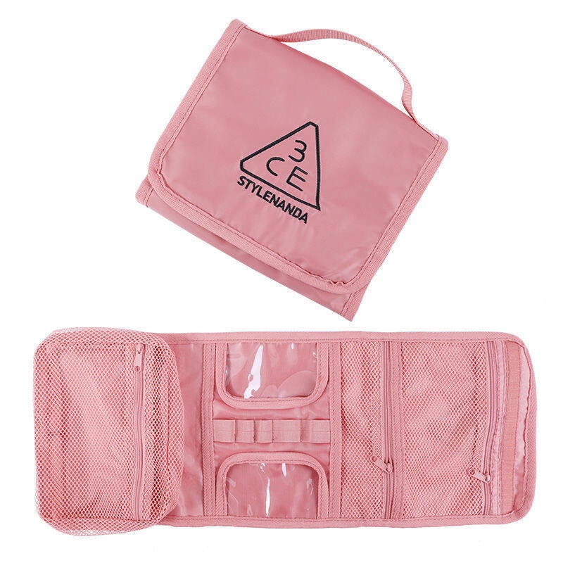Túi đựng mỹ phẩm 3ce Wash Bag Small Đen Hồng