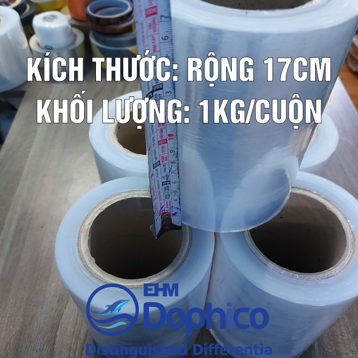 Màng chít PE trọng lượng 4kg/3kg/2kg/1kg x chiều rộng 50cm/25cm/17cm/10cm – Dùng cuốn bọc hàng hoá – Dinh và dai chắc