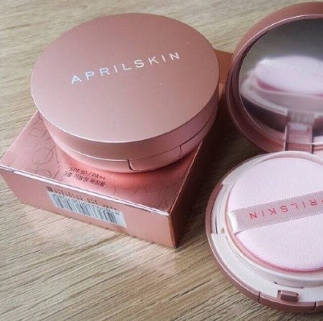 Phấn nước April Skin Magic Pink Cushion Pink SPF50 Xuất xứ Hàn Quốc