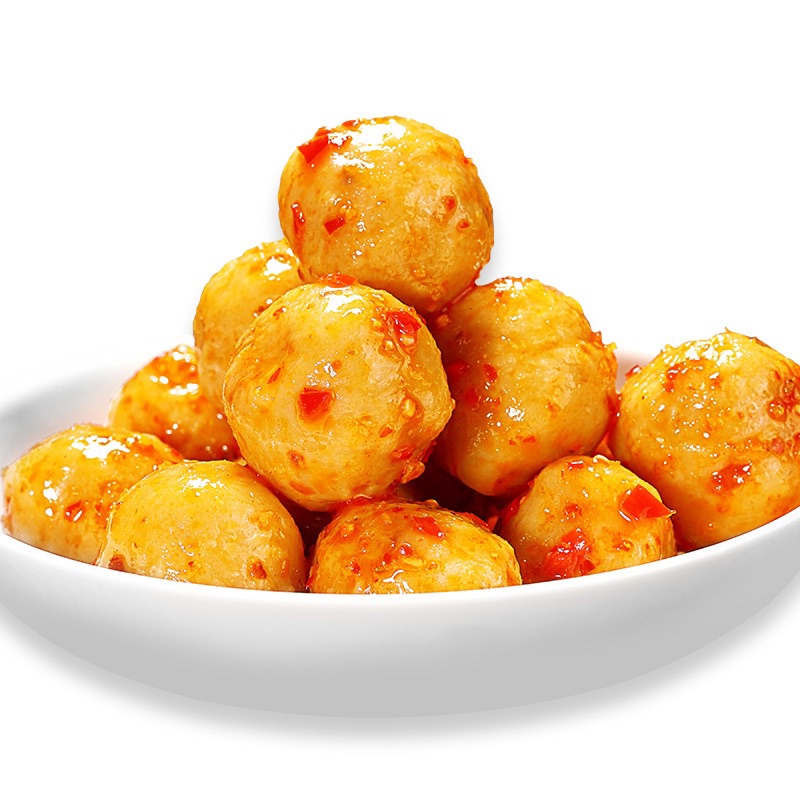 Mực viên cay cay đồ ăn vặt ngon ngon