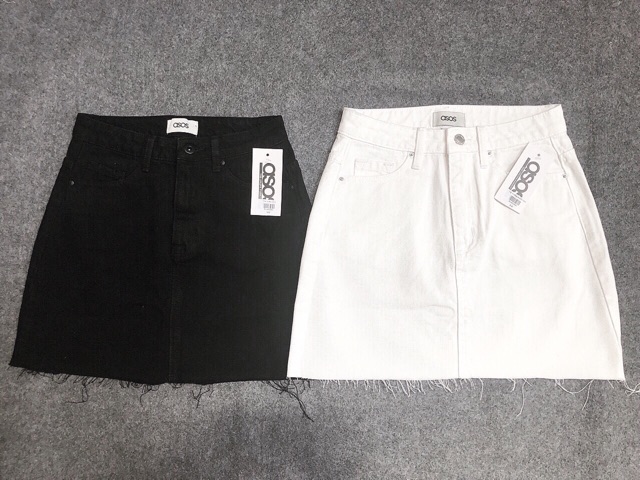 Chân váy đen/trắng Asos form A | BigBuy360 - bigbuy360.vn