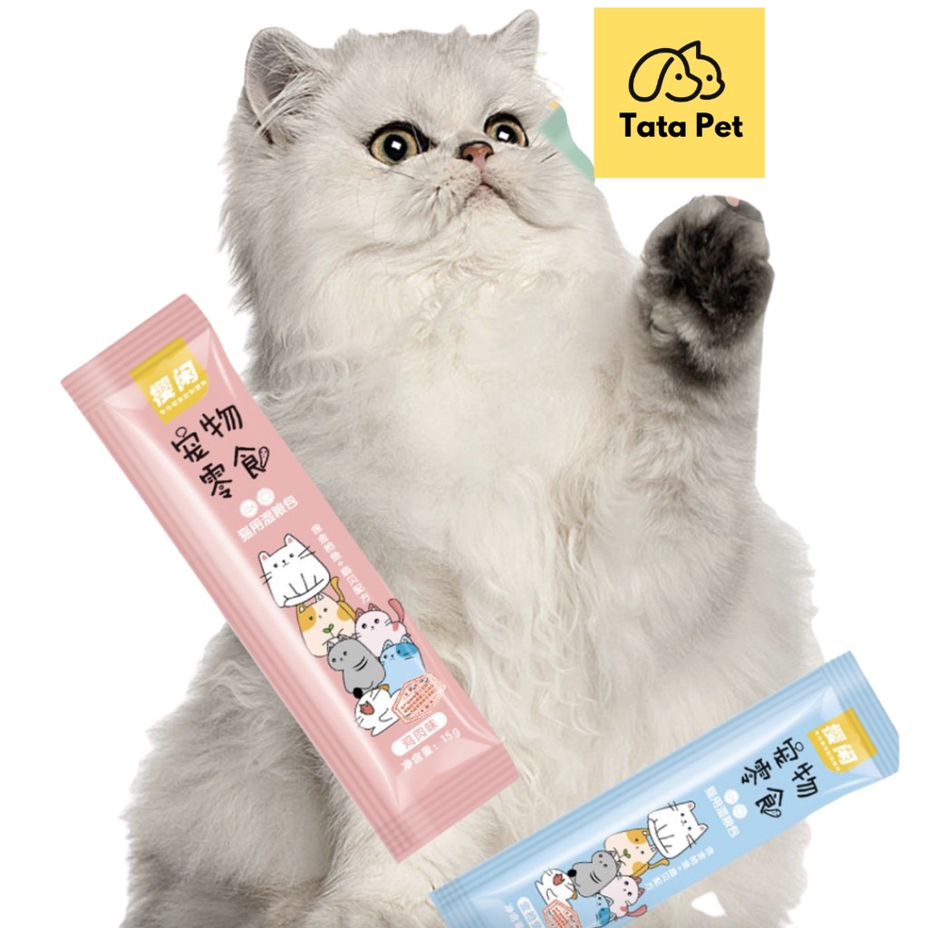 Súp thưởng cho mèo Shizuka hiệu Cherry Blossom thanh 15gr (TA1) TATAPET