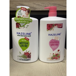 hazeline sữa tắm 1kg2 dâu tằm và matcha