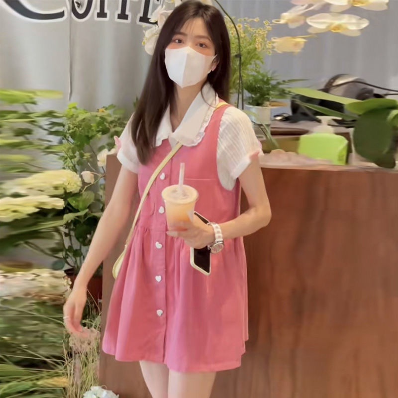 Jiashucheng Đầm Chữ A Không Tay Phong Cách Retro Thời Trang Mùa Hè Dành Cho Nữ